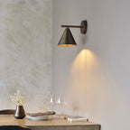 Cape Contemporary Wall Light In Brushed Antique Bronze Finish 102894