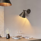 Cape Contemporary Wall Light In Brushed Antique Bronze Finish 102894