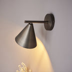 Cape Contemporary Wall Light In Brushed Antique Bronze Finish 102894