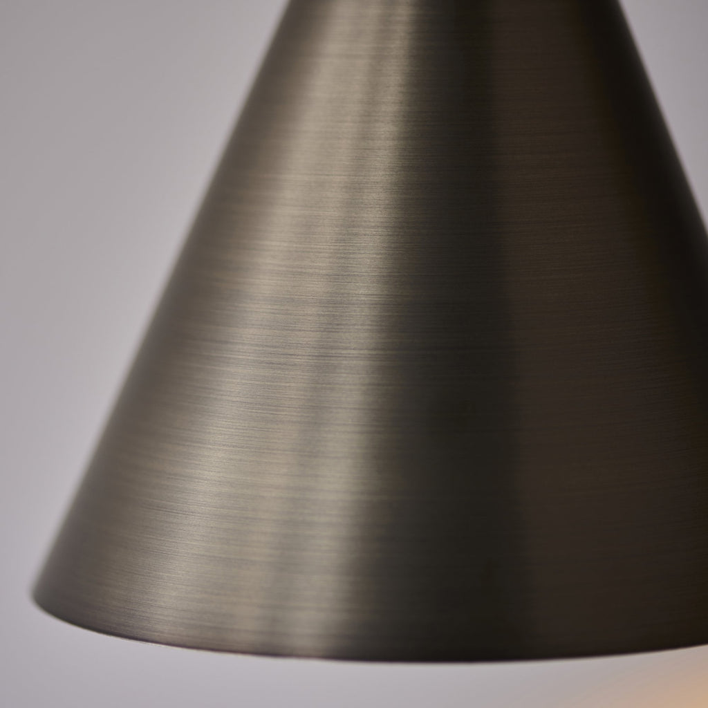 Cape Contemporary Wall Light In Brushed Antique Bronze Finish 102894