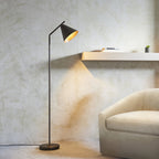 Cape Contemporary Floor Lamp In Brushed Antique Bronze Finish 102895