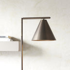 Cape Contemporary Floor Lamp In Brushed Antique Bronze Finish 102895
