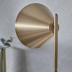 Cape Contemporary Floor Lamp In Warm Antique Brass Finish 102369