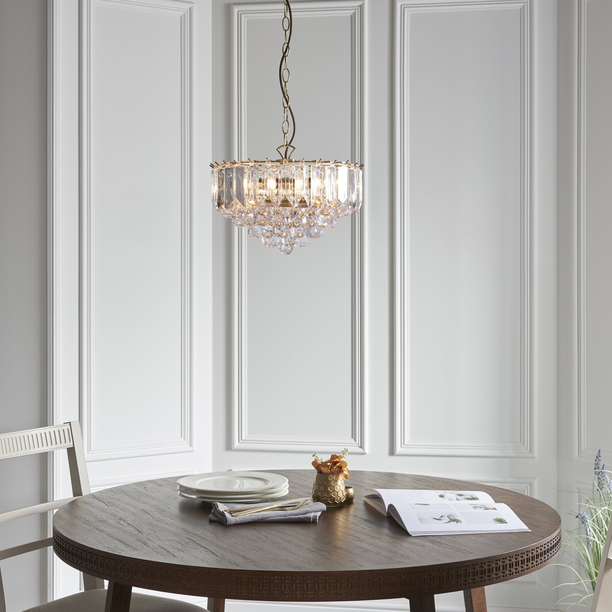 Fargo Modern 3 Light Acrylic Ceiling Pendant Light FARGO-14BP