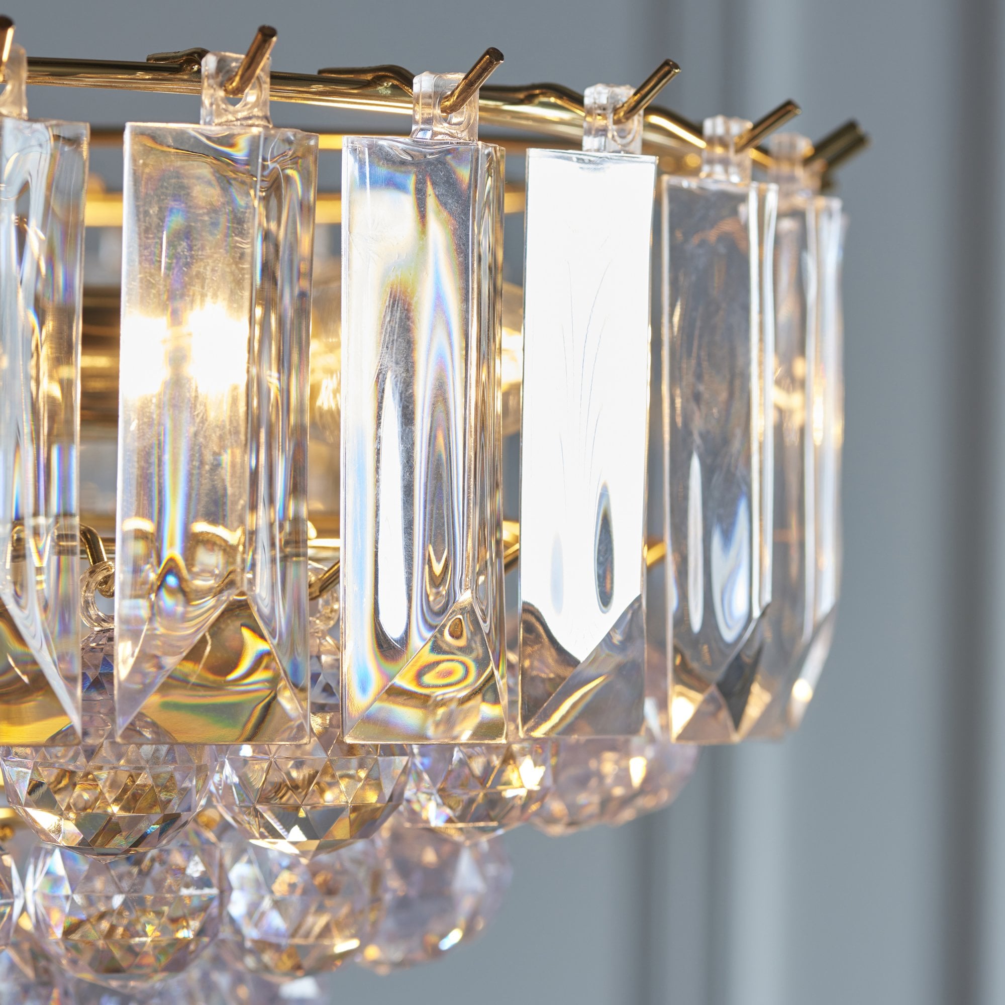 Fargo Modern 3 Light Acrylic Ceiling Pendant Light FARGO-14BP