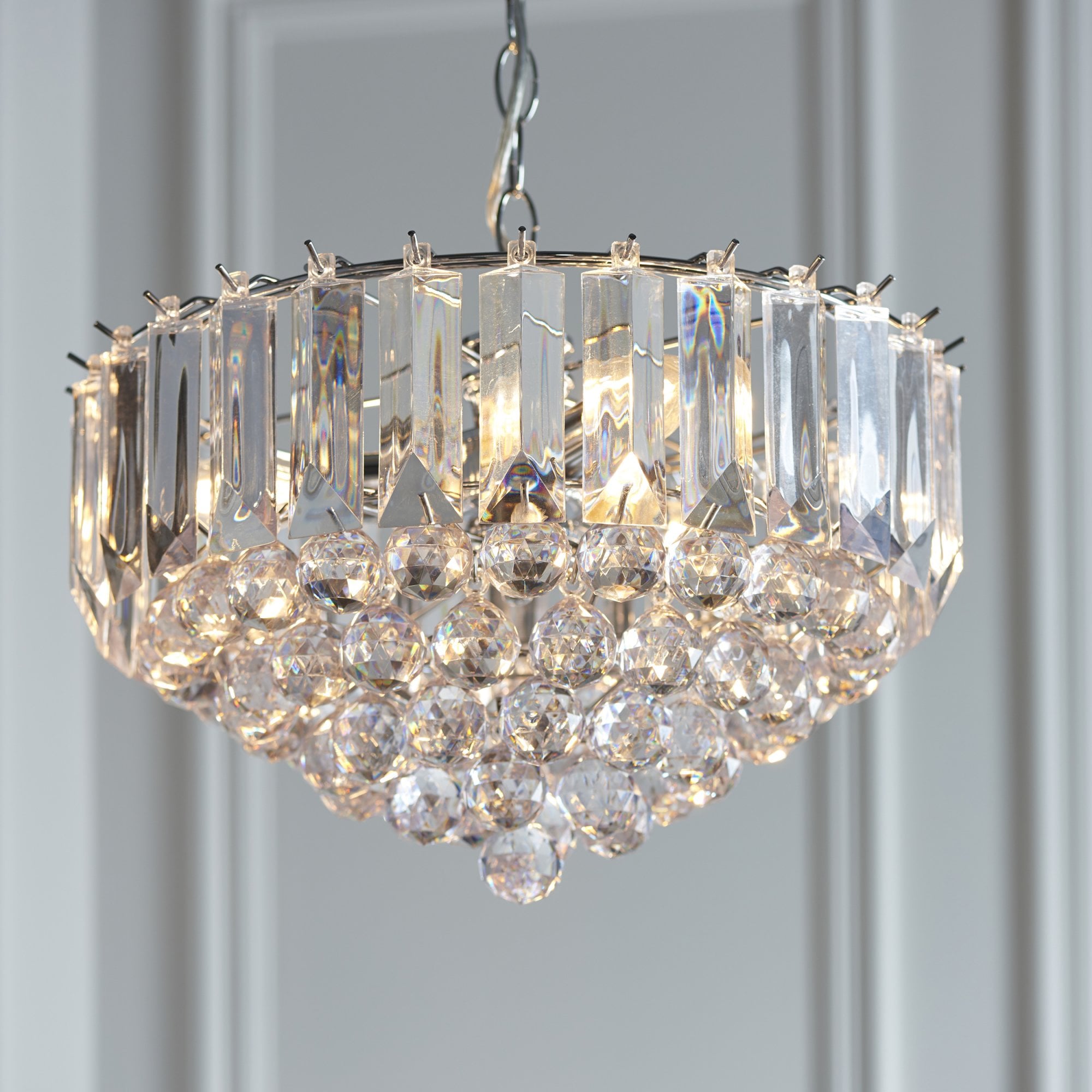 Fargo Modern 3 Light Acrylic Ceiling Pendant Light FARGO-14CH