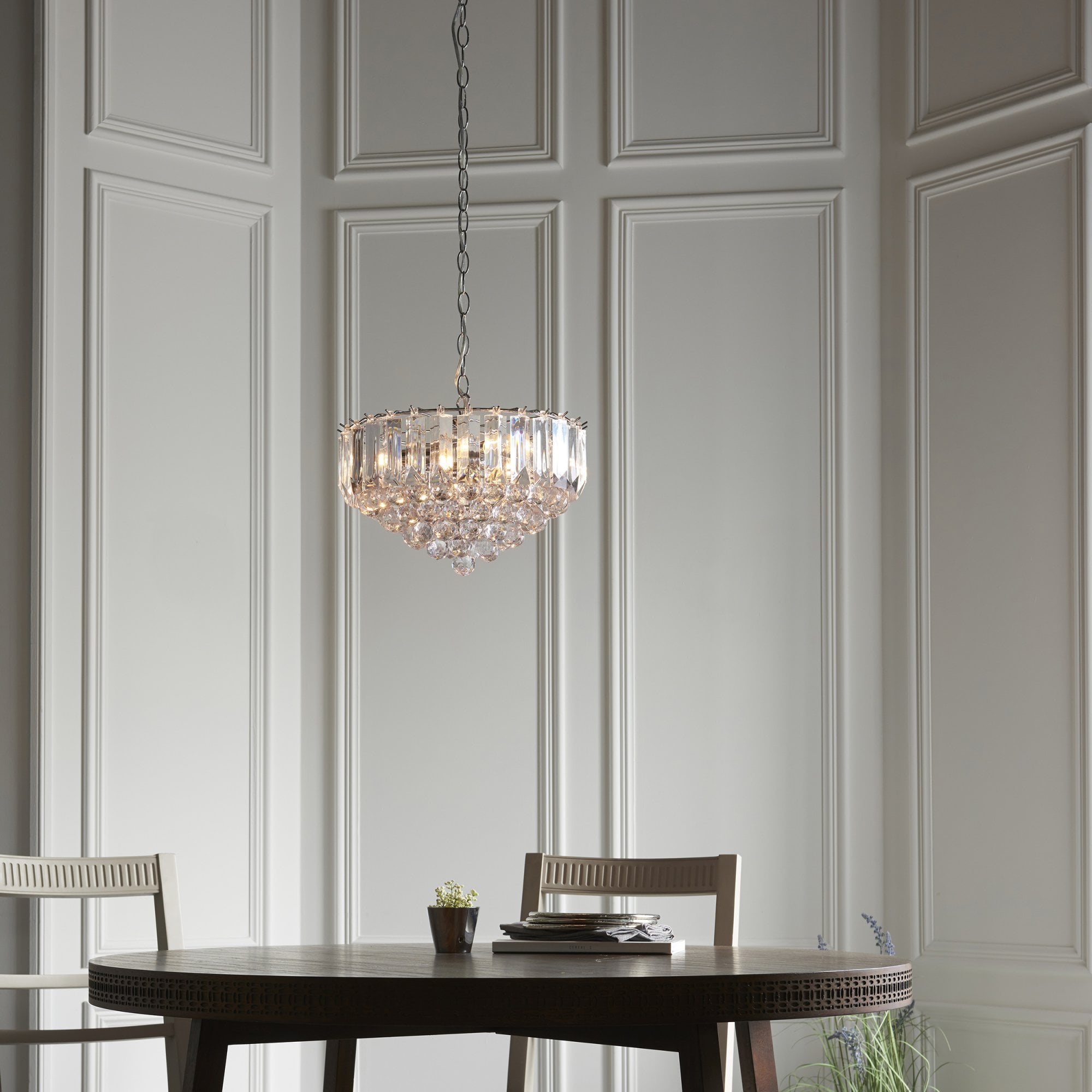 Fargo Modern 3 Light Acrylic Ceiling Pendant Light FARGO-14CH