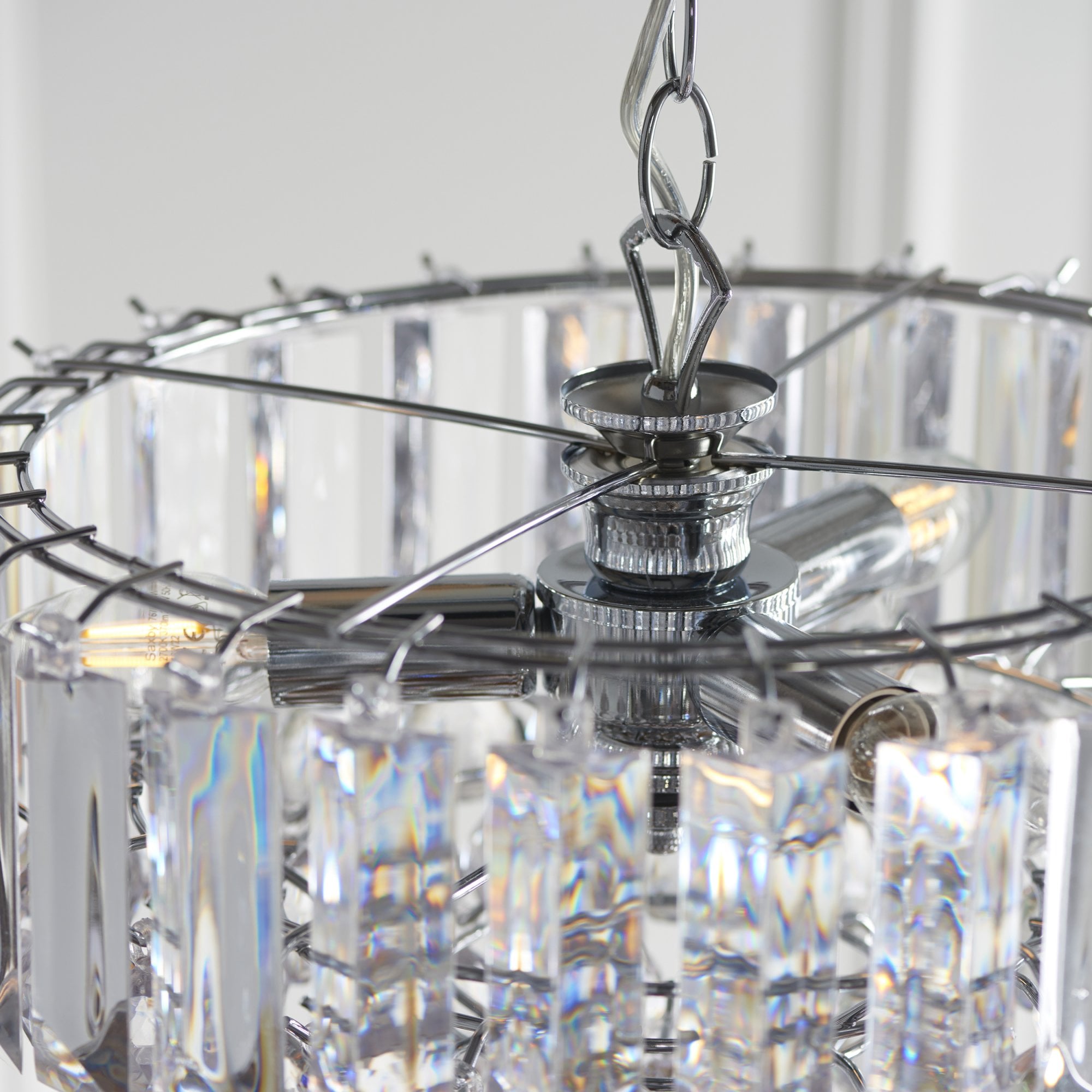 Fargo Modern 3 Light Acrylic Ceiling Pendant Light FARGO-14CH