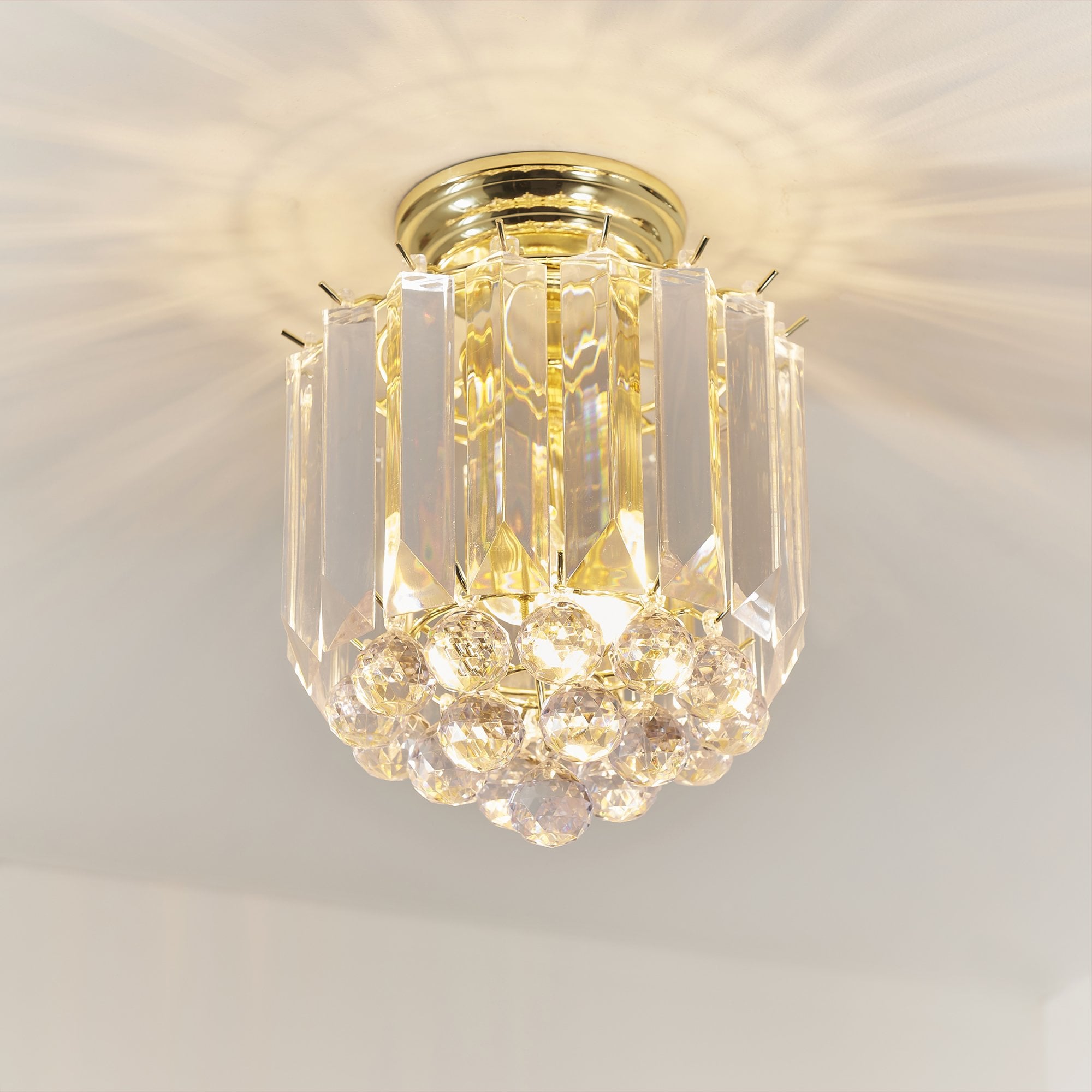 Fargo Modern 2 Light Acrylic Flush Ceiling Light FARGO-BP