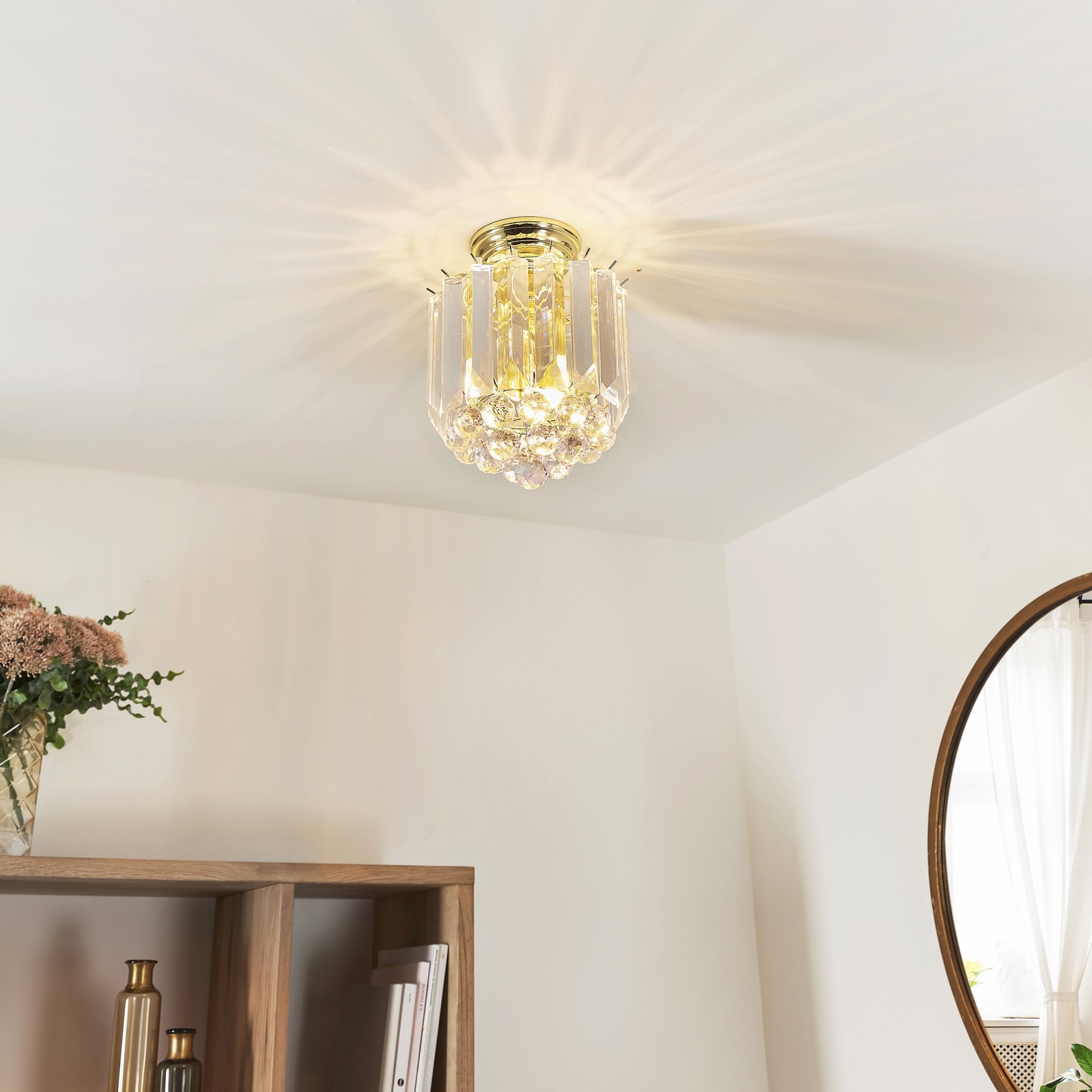Fargo Modern 2 Light Acrylic Flush Ceiling Light FARGO-BP