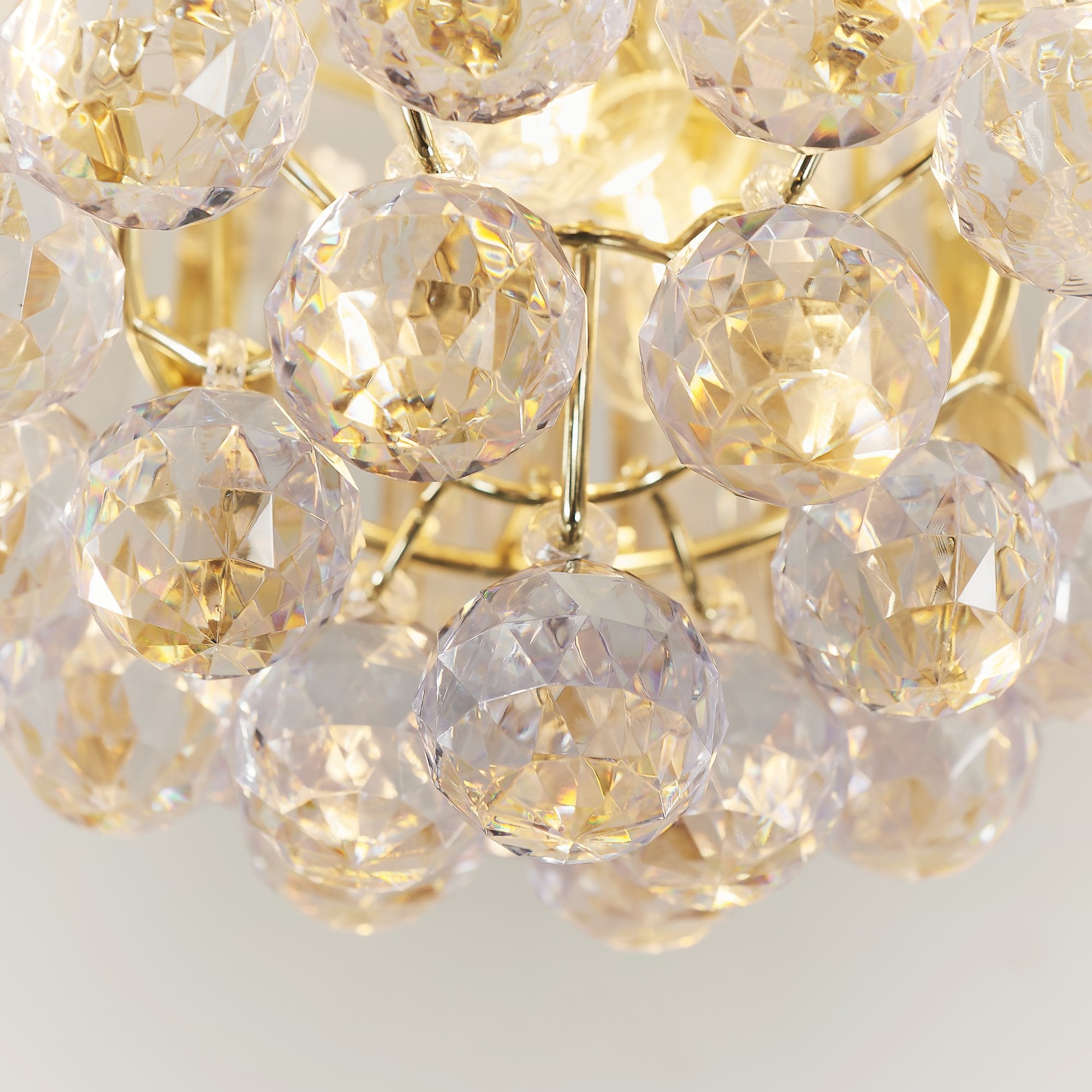 Fargo Modern 2 Light Acrylic Flush Ceiling Light FARGO-BP