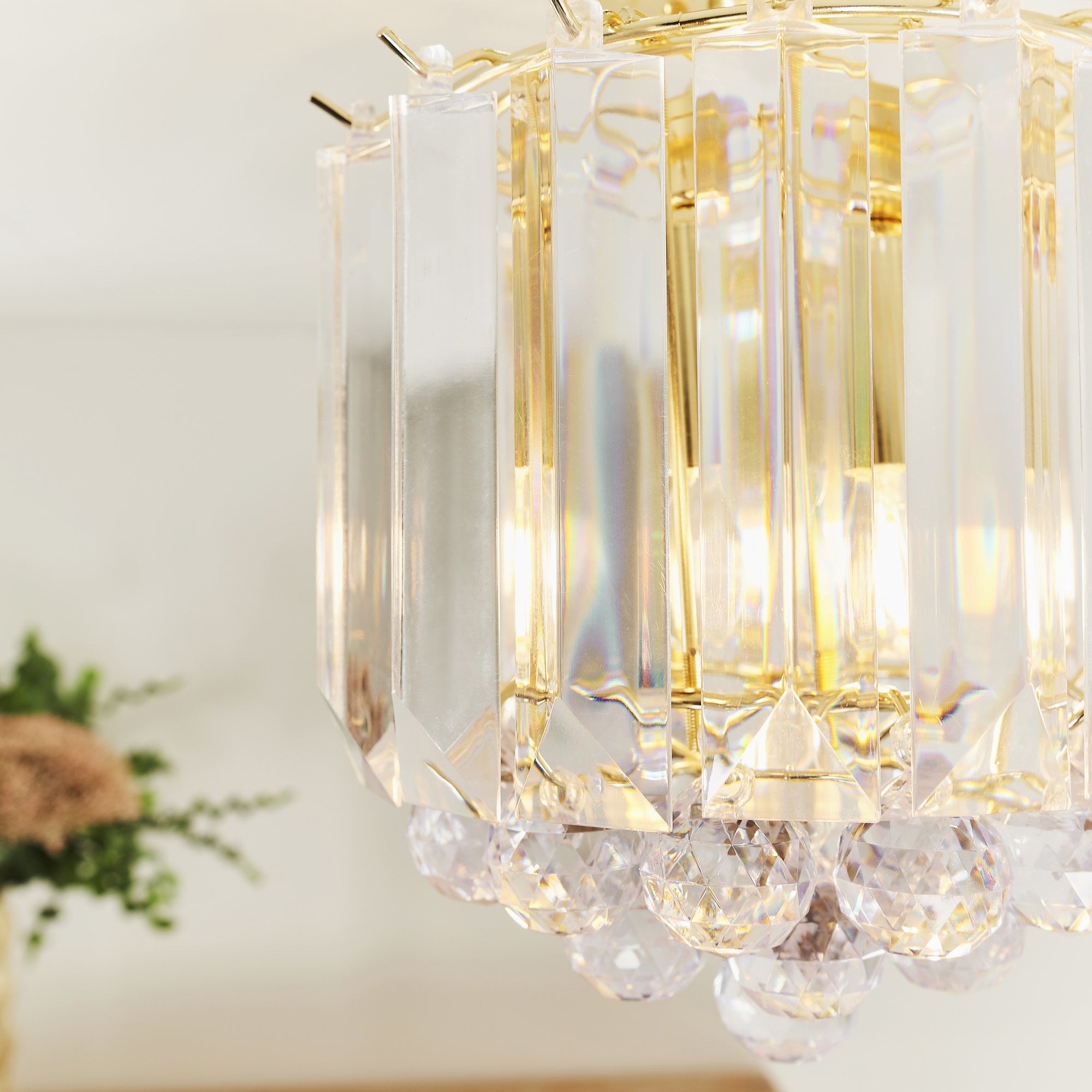 Fargo Modern 2 Light Acrylic Flush Ceiling Light FARGO-BP