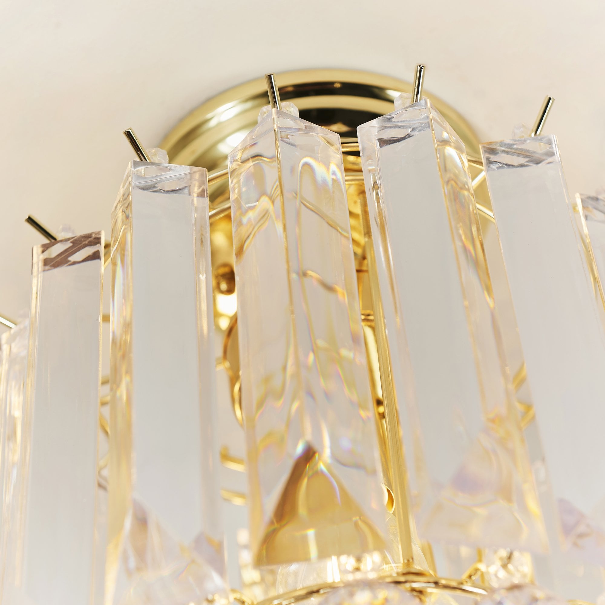 Fargo Modern 2 Light Acrylic Flush Ceiling Light FARGO-BP