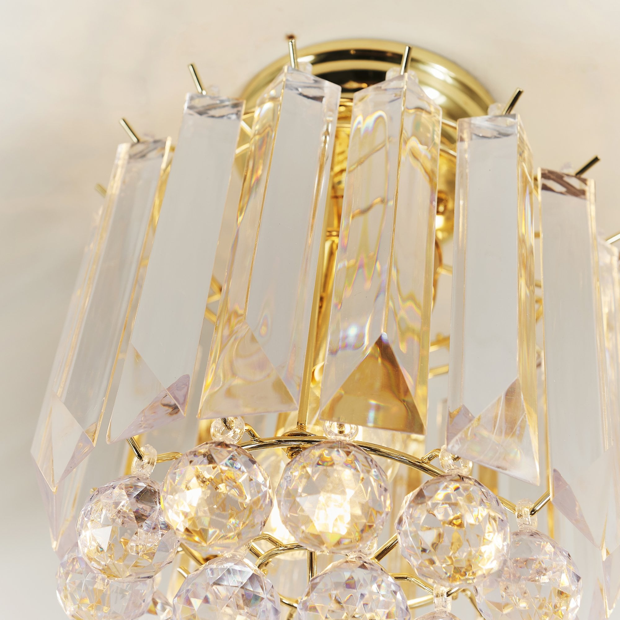Fargo Modern 2 Light Acrylic Flush Ceiling Light FARGO-BP