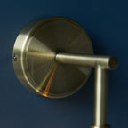 Allegra Modern Wall Light In Antique Brass With Clear Spiral Shade 103173