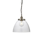 Hansen Retro Grand Ceiling Pendant Light In Brushed Silver Finish 106896