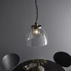 Hansen Retro Grand Ceiling Pendant Light In Brushed Silver Finish 106896