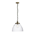 Hansen Retro Grand Ceiling Pendant Light In Antique Brass Finish 102926