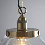 Hansen Retro Grand Ceiling Pendant Light In Antique Brass Finish 102926