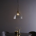 Hansen Retro Grand Ceiling Pendant Light In Antique Brass Finish 102926