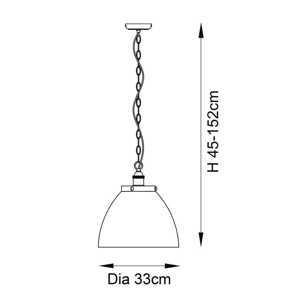 Hansen Retro Grand Ceiling Pendant Light In Antique Brass Finish 102926
