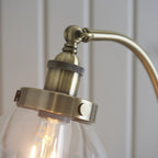 Hansen Retro Adjustable Floor Lamp In Antique Brass Finish 77860