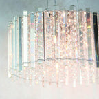 Hanna Elegant Crystal Ceiling Pendant Light In Chrome Finish 78699