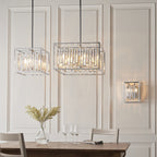 Acadia 6 Light Crystal Ceiling Pendant Light In Polished Chrome Finish 81931
