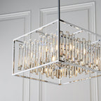 Acadia 6 Light Crystal Ceiling Pendant Light In Polished Chrome Finish 81931