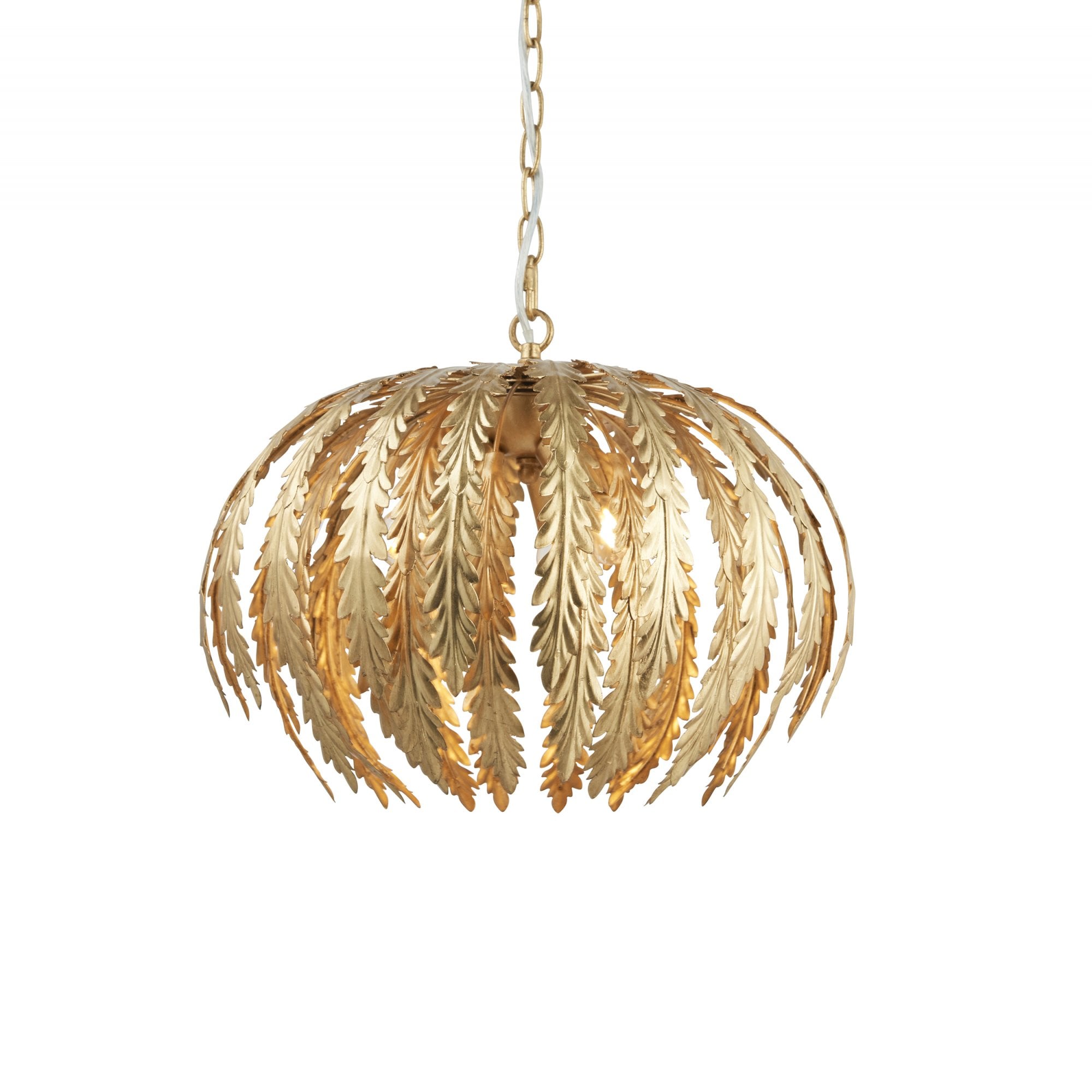 Delphine Stylish 3 Light Ceiling Pendant In Gold Finish 76360