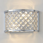 HUDSON-2WBCH 2 Light Diamond Crome & Crystal Wall Bracket