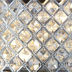 HUDSON-2WBCH 2 Light Diamond Crome & Crystal Wall Bracket