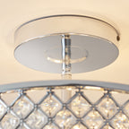 HUDSON-3CH 3 Light Diamond Chrome & Crystal Ceiling Light