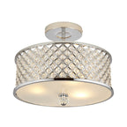 HUDSON-3CH 3 Light Diamond Chrome & Crystal Ceiling Light