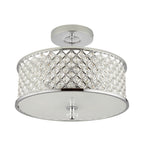 HUDSON-3CH 3 Light Diamond Chrome & Crystal Ceiling Light