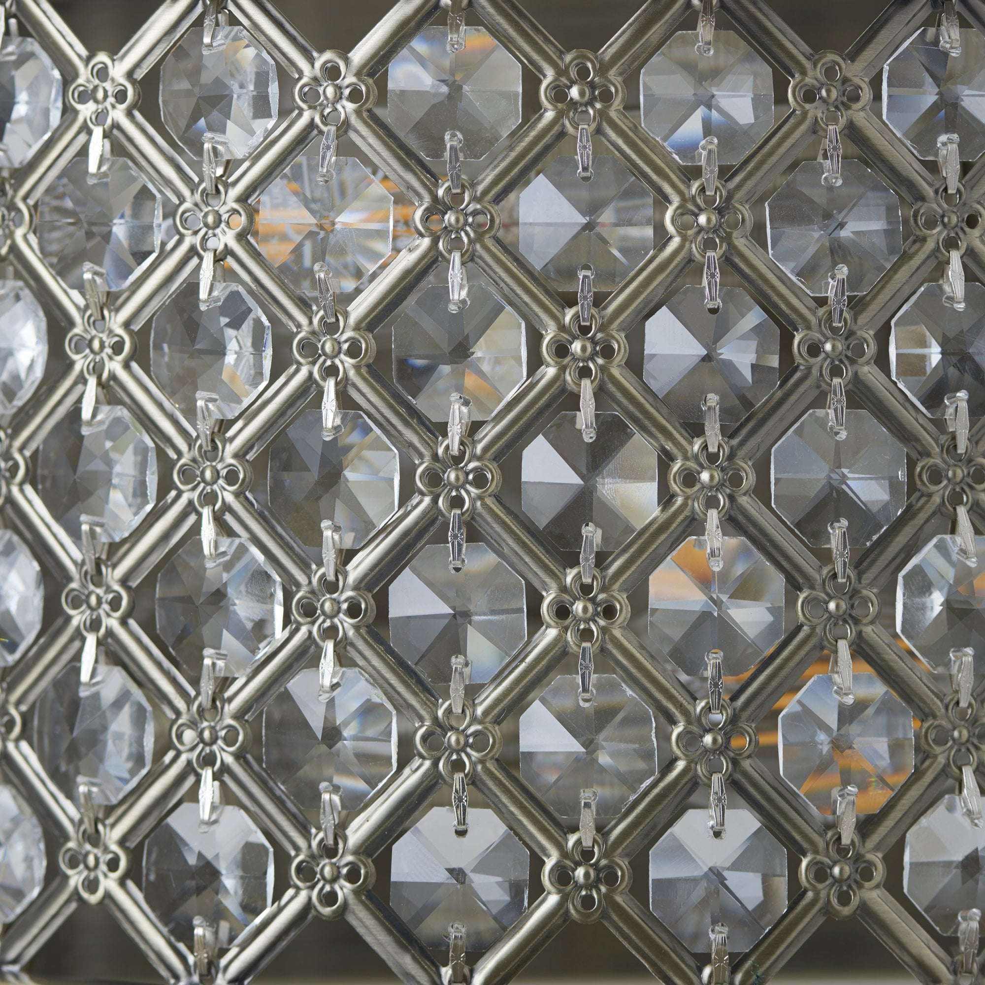 Hudson Crystal Glass Wall Light In Antique Brass Finish 70559