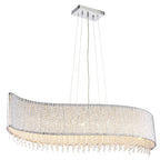 Galina Stylish Crystal 8 Light Ceiling Pendant Light In Polished Chrome Finish 81979