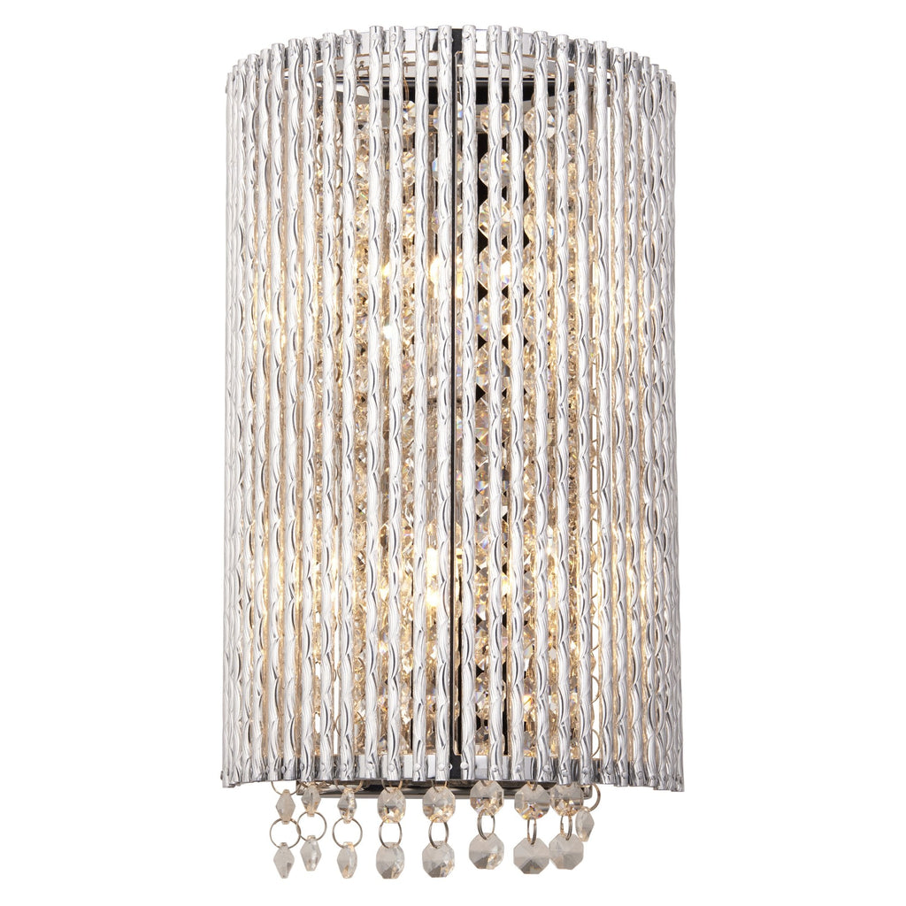 Galina Stylish Crystal Wall Light In Polished Chrome Finish 81978