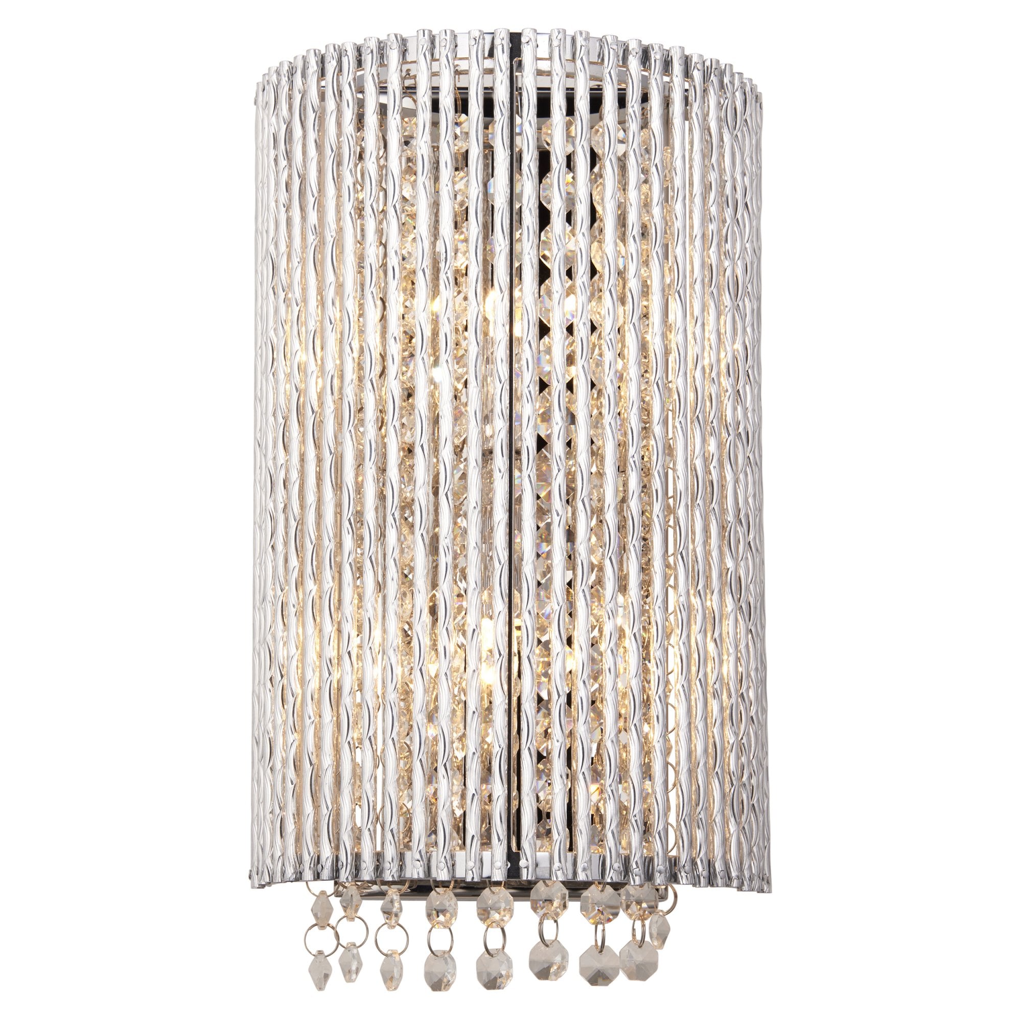Galina Stylish Crystal Wall Light In Polished Chrome Finish 81978