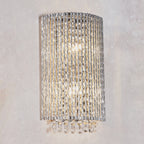 Galina Stylish Crystal Wall Light In Polished Chrome Finish 81978