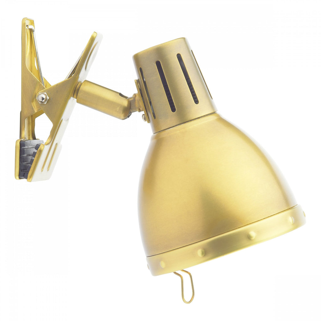 Osaka Clip Wall Light In Brushed Brass Finish OSA4175