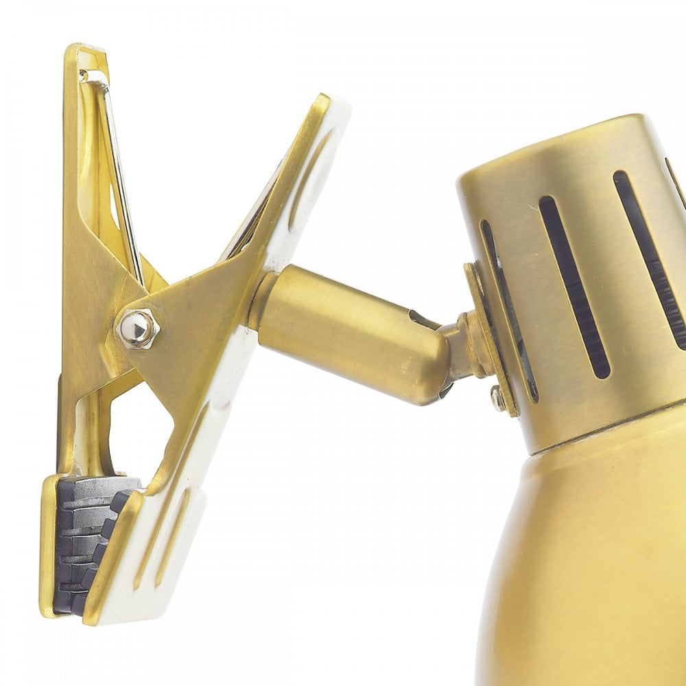 Osaka Clip Wall Light In Brushed Brass Finish OSA4175