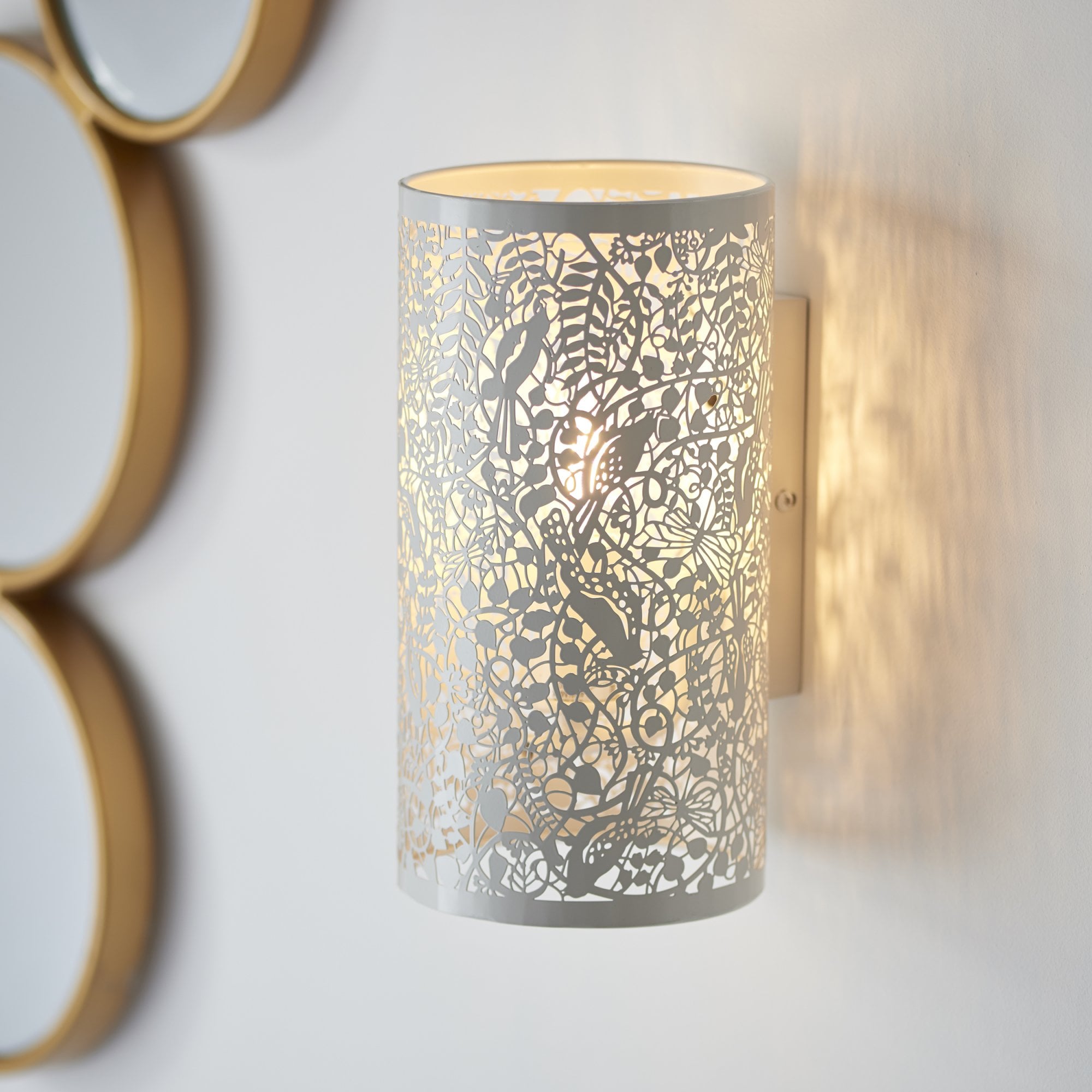 Secret Garden Single Wall Light in Ivory Finish 61684