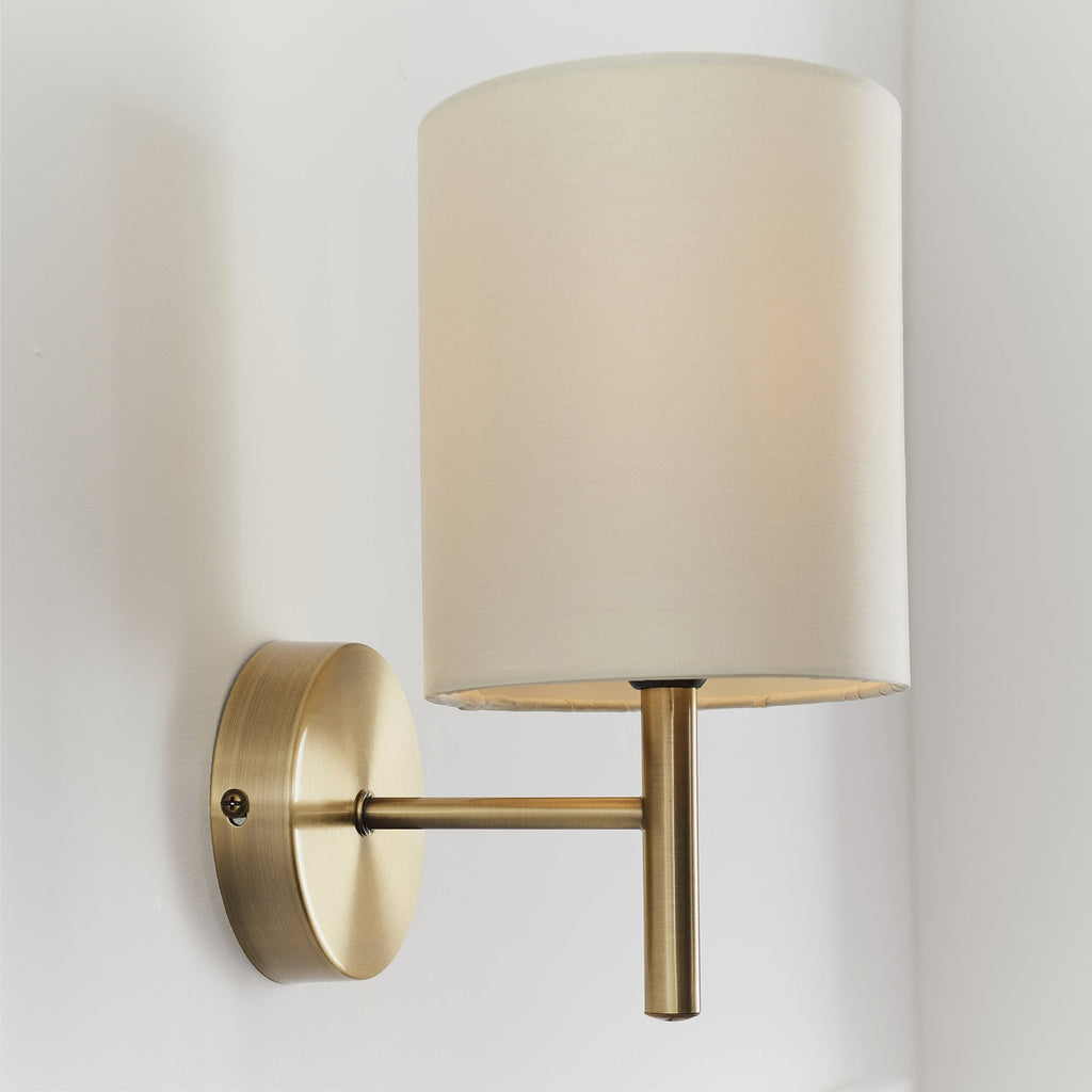 BRIO-1WBAB 1 Light Wall Light in Antique Brass Finish