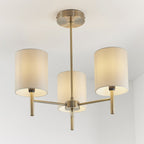 BRIO-3AB 3 Light Ceiling Light in Antique Brass Finish