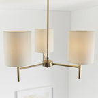 BRIO-3AB 3 Light Ceiling Light in Antique Brass Finish