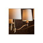 Ortona Five Light Ceiling Pendant In Matt Antique Brass Finish With White Shades 70245
