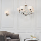 FIENNES-5NI 5 Light Stylish Polished Nickel Multi Arm Light