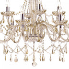 Raphael 12 Light Chrome and Glass Chandelier RAP1206