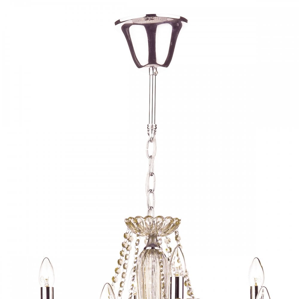 Raphael 12 Light Chrome and Glass Chandelier RAP1206